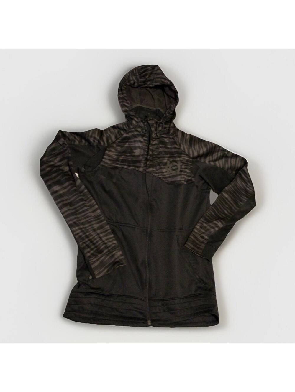 Full Zip Up Hoodie Nike Kevin Durant KD  Therma-Fit Sz Small Black